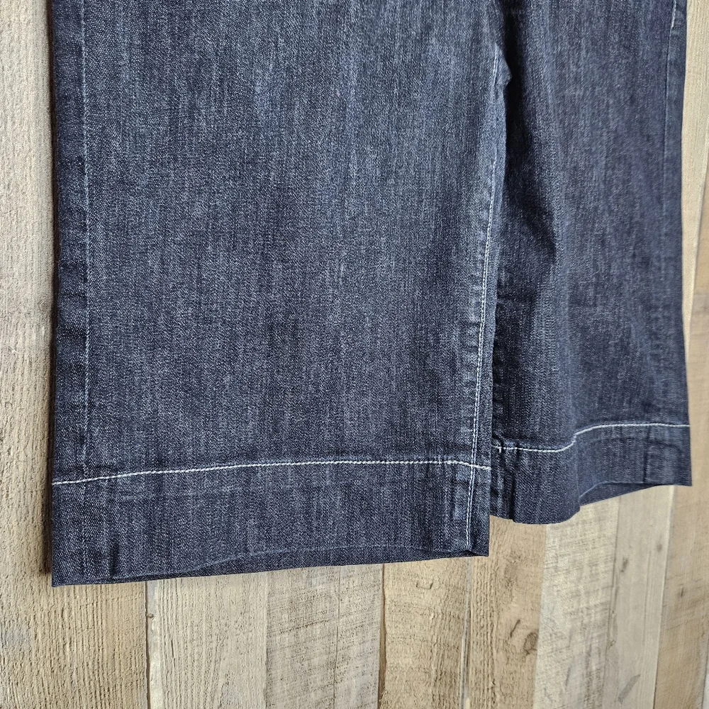 Kut From The Kloth Bermuda Blue Denim Shorts High-rise Size 12 - Picture 3 of 11